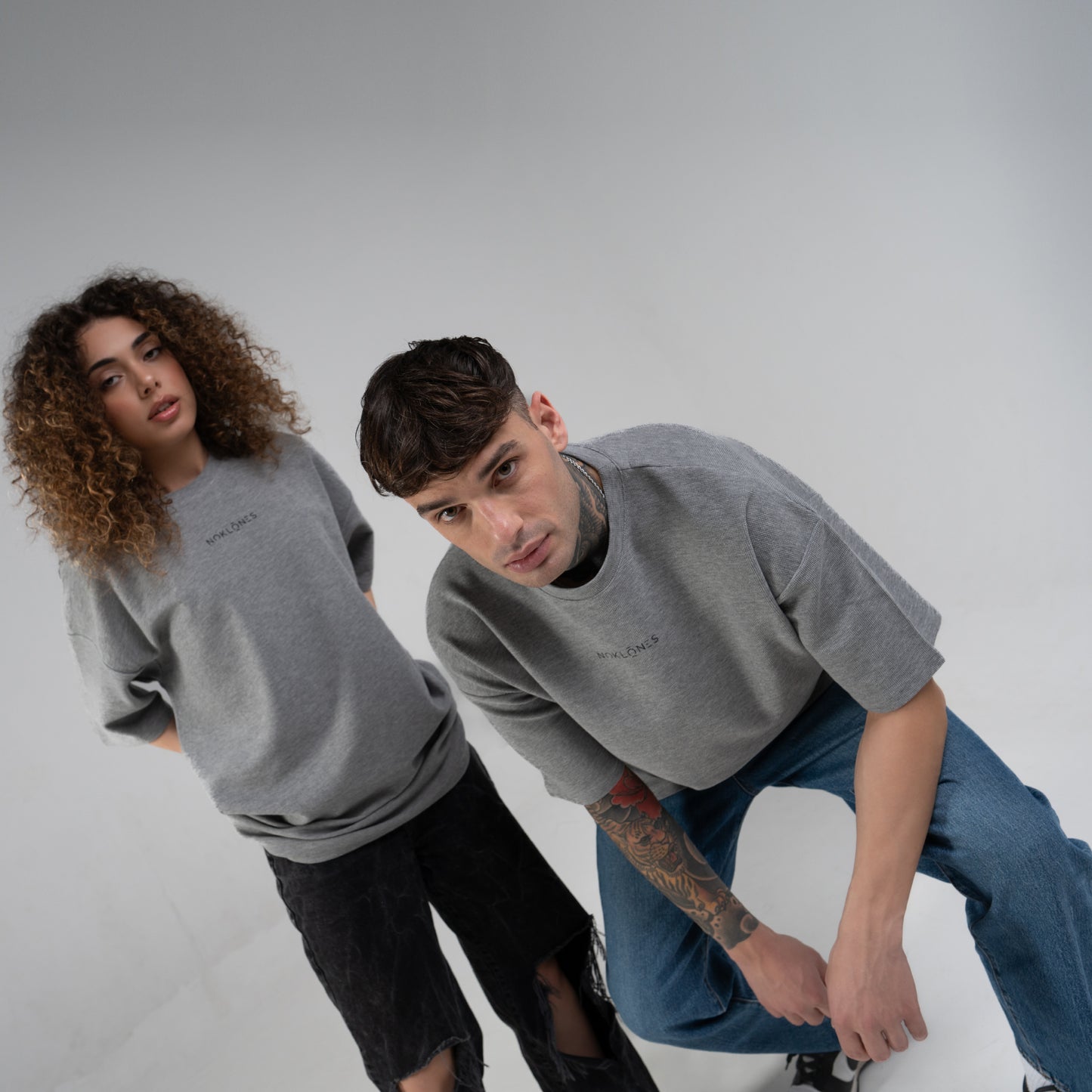 Waffle T-Shirt Grey Melange