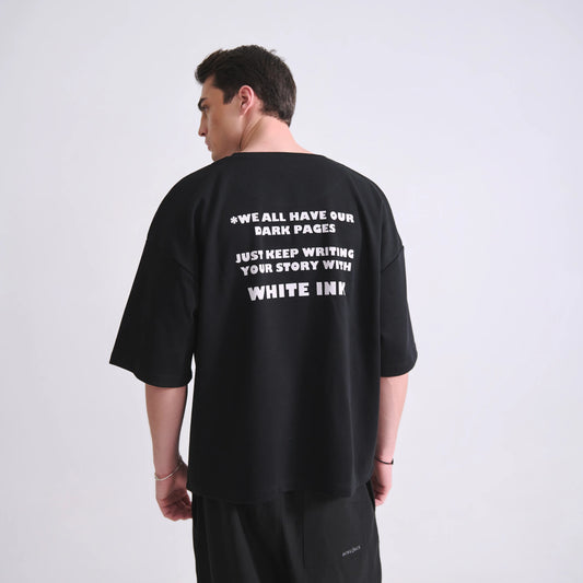 Heavy T-Shirt White Ink
