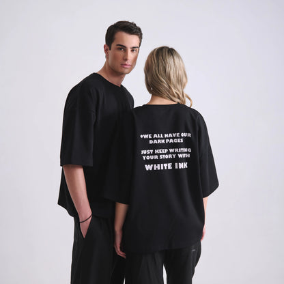 Heavy T-Shirt White Ink