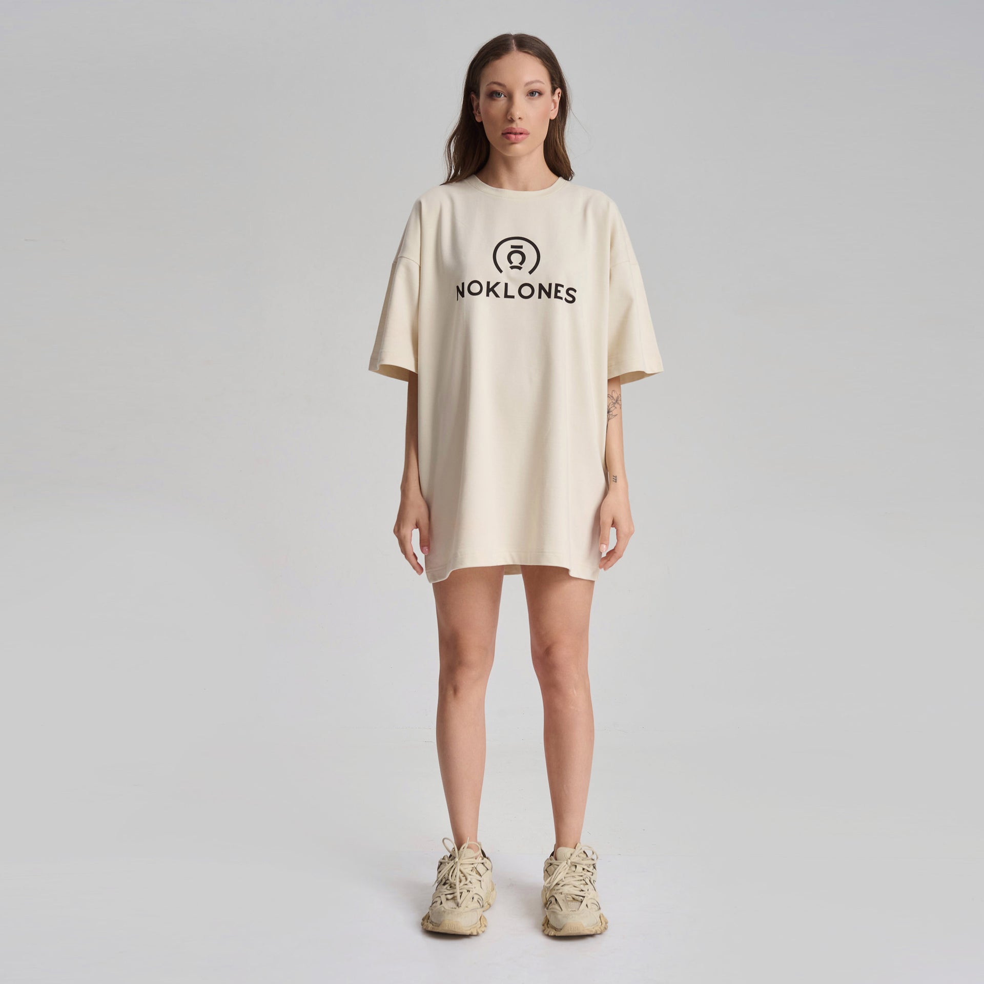 T-Shirt Dress Beige  NOKLONES